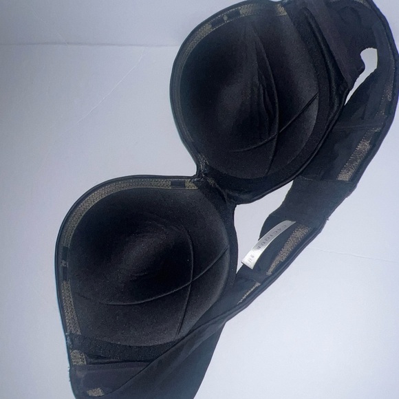 Lane Bryant Cacique Lightly Lined Strapless Multi-Way Underwire Black Bra 44B - Picture 5 of 6